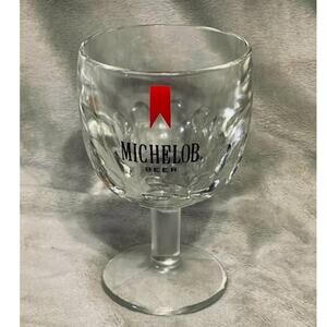 Vintage Michelob Heavy Glass 16oz Footed Goblet (1970s)- EXCELLENT